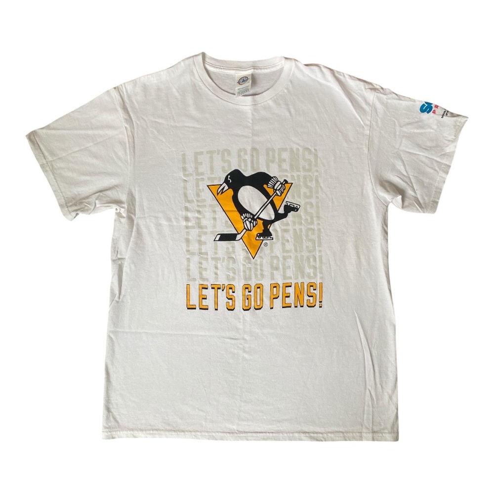 Pittsburgh Penguins White Let's Go Pens T-Shirt